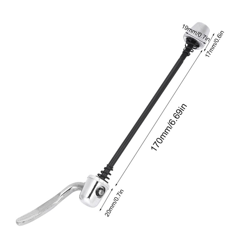 VGEBY Skewer, Steel Quick Release Wheel Clip Skewer Cycling Accessory for Road Long Skewer Conquer Trainer Skewer Skewer Quick Release Skewer - Image 2